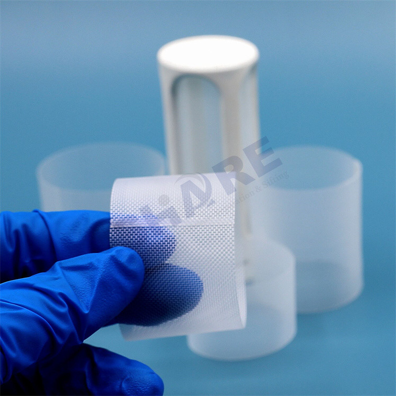 Micro Tube Cuts Nylon Filter Mesh Rectangles Segment One End Sealed Two Open Ends