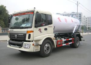 China 12CBM Vvacuum Cleaner Truck , 10 Tons / 12 Tons Foton 4 X 2 Sewage Suction Tanker Truck wholesale