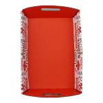 Custom Red Cardboard Display Trays For Supermarket Holiday Promotion