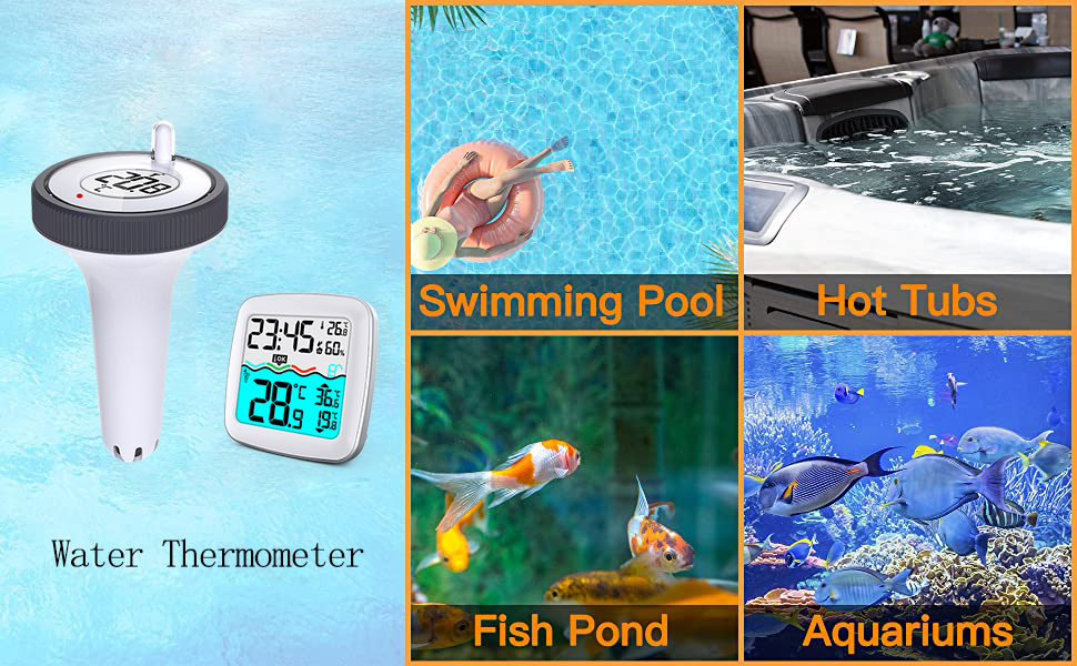Outdoor Floating Digital Thermometer With Wireless Function And 7-15v Supply Voltage