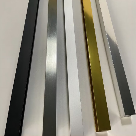 Interior Decoration 6mm Aluminium U Channel Black Gold U Profile