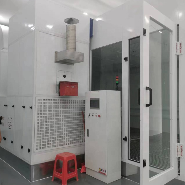 50mm Wall Car Paint Baking Oven 15KW High Speed For Car Spray Booth