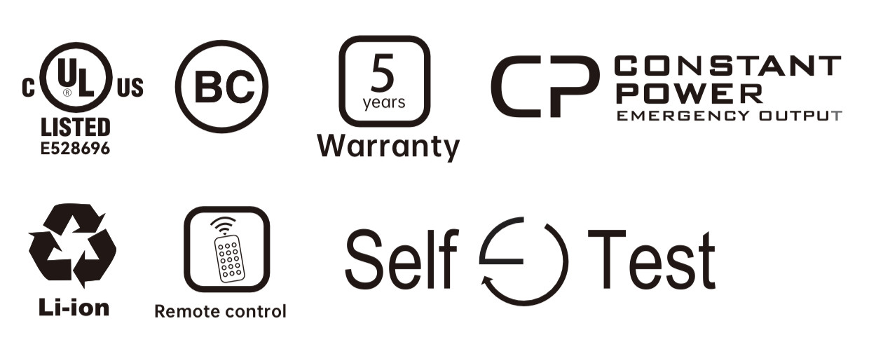 Optional Infrared Remote Control AC Solution Emergency Converter For LED Luminaire