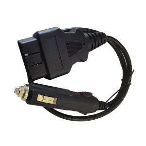 China 16 Pin OBD2 OBD GPS Cable Black Male Female To Cigarette Lighter wholesale