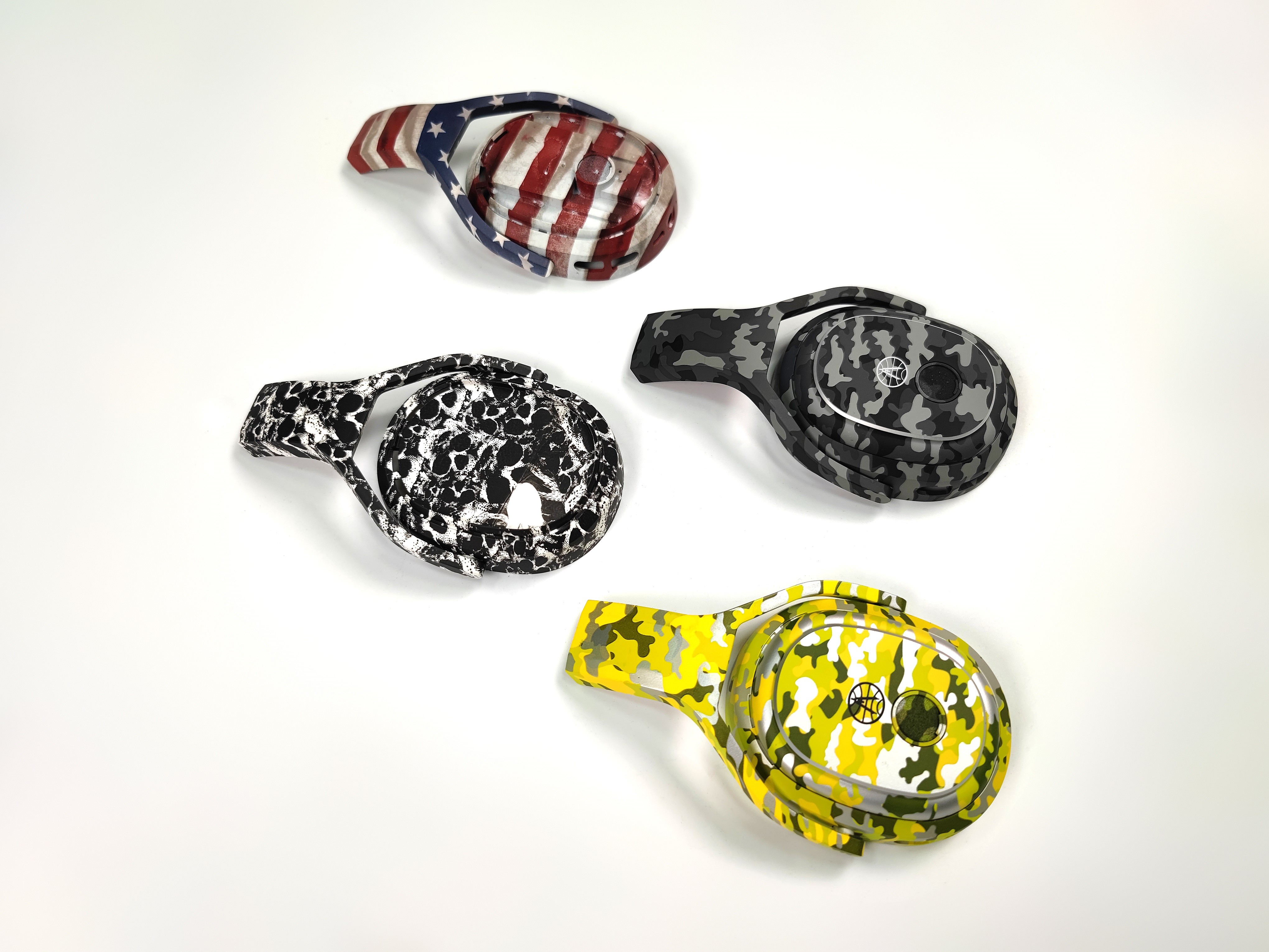 Injection Molded PC ABS Transfer Printing Earphone Injection Accessories Shell Plastic Parts
