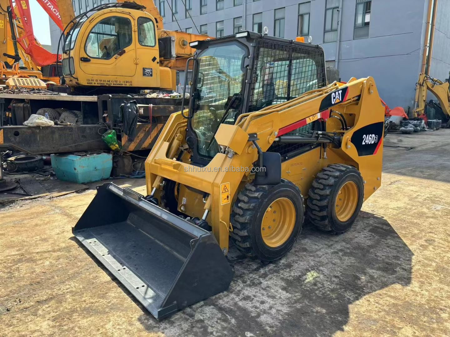 3 Ton Used Cat Excavator Caterpillar Skid Steer Loader CAT246D3
