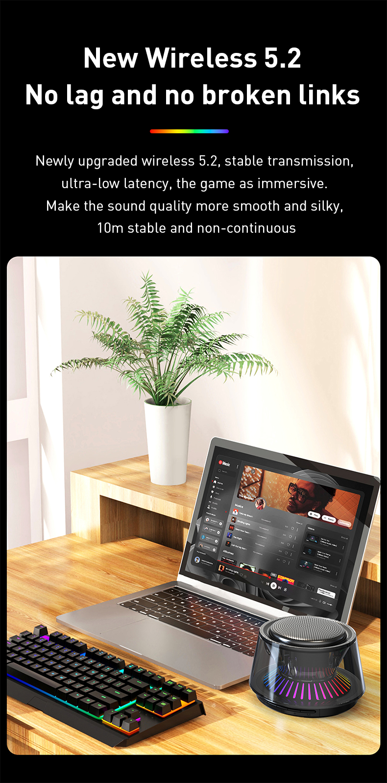 Portable Mini Blue Tooth Speaker With RGB Light Your Ultimate Outdoor Music Solution