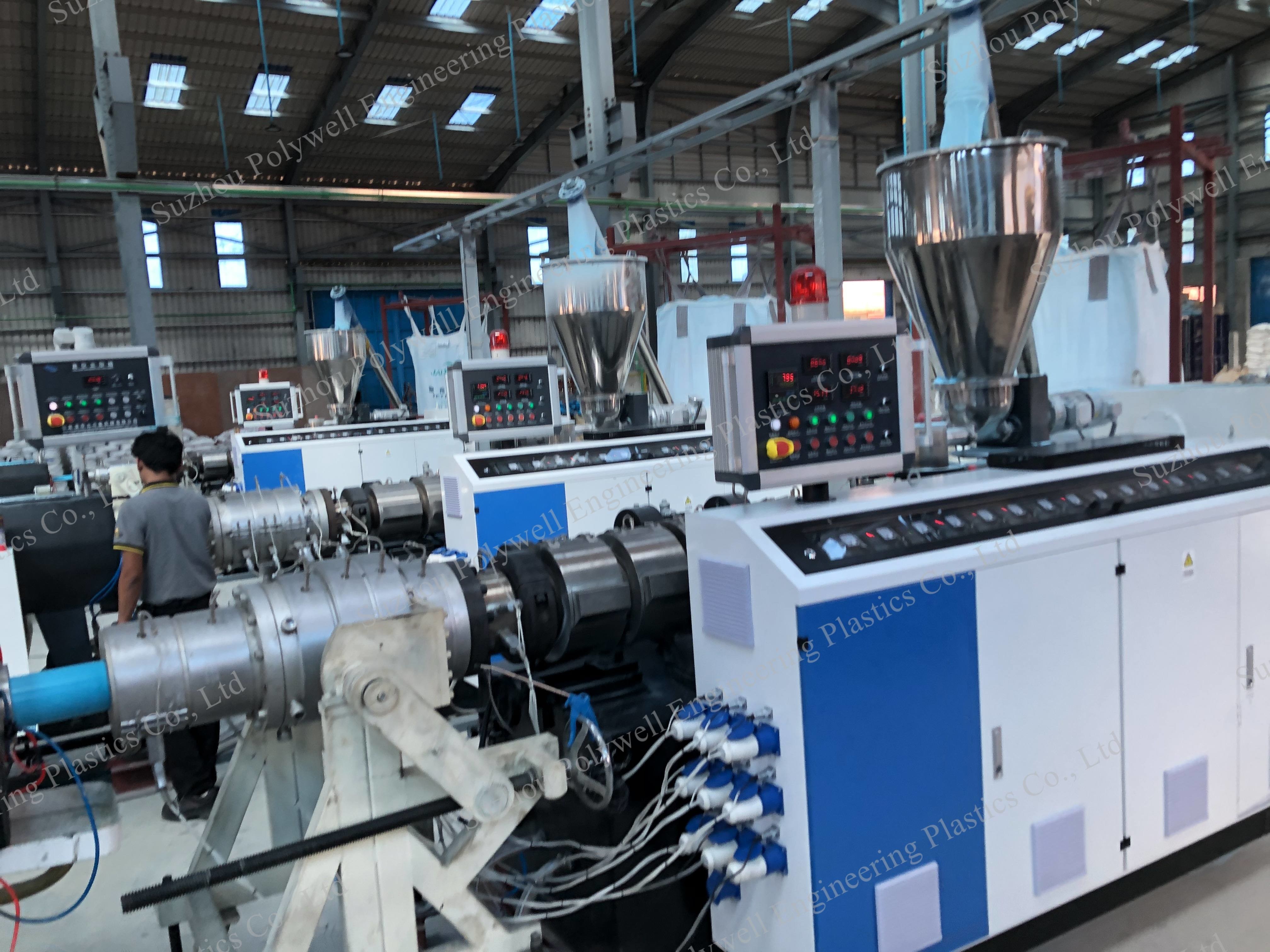 315mm PVC/UPVC Pipe Making Machinery Plastic Tube Production Line