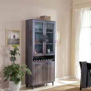 China Home Apartment Wine Rack Cabinet Wine Wood Cabinet E1 wholesale