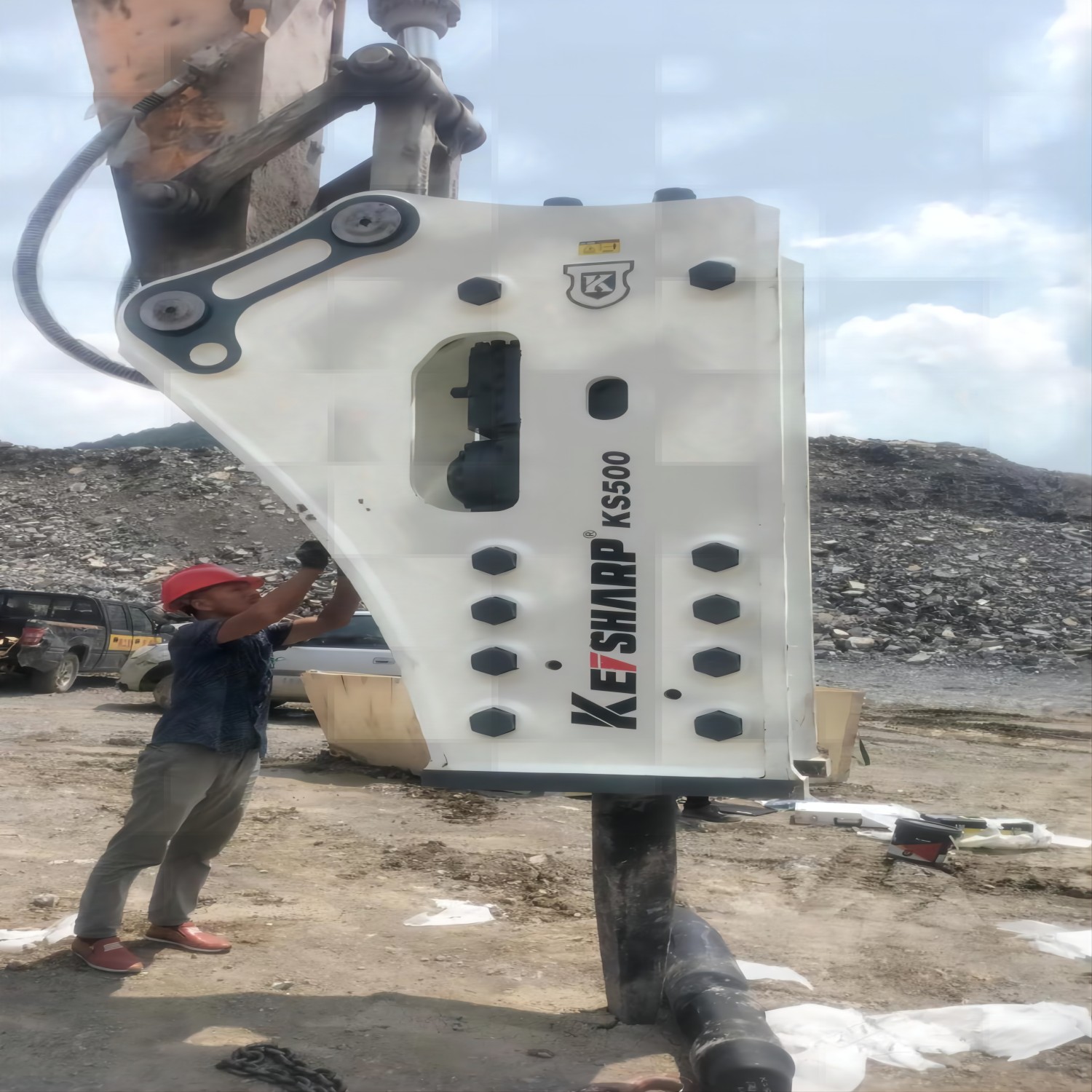 5350Kg Excavator Hydraulic Crushing Breaker Modern Design for Construction Efficiency