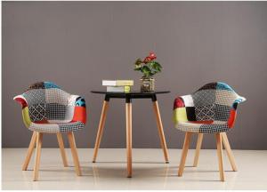 China Fabric Armrest Patchwork Dining Chair wholesale