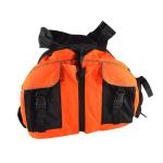 Adult Kayak Safety Equipment Life Jacket , Canoe Safety Gear Orange Color