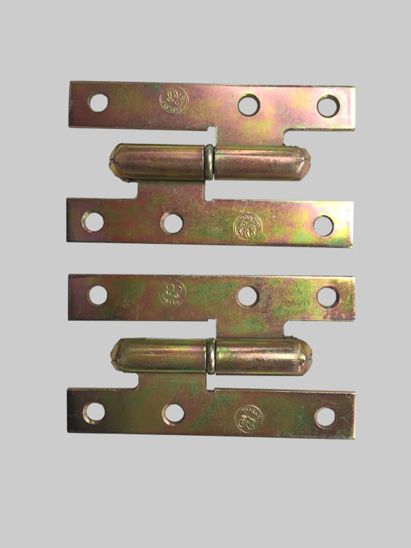 Self Color Uppolished Iron Flat Tip 140mm H Hinges For Doors