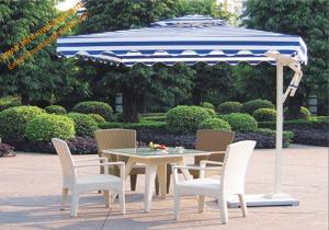 China Square UV Protection Waterproof Aluminum Side Stand Patio Umbrella wholesale