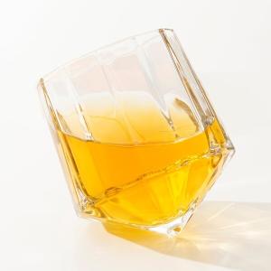 China 7 Ounce Glass Drinking Cups 200ml Diamond Crystal Whisky Glasses Machine Pressed wholesale