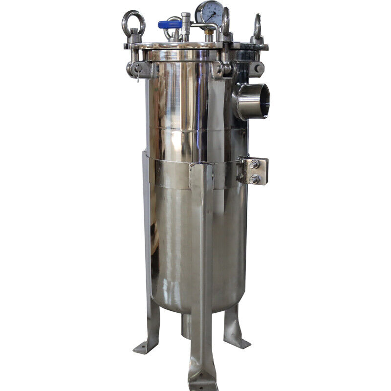 Food Shop M14 Side Inlet Bag Filter Housing Sanitary Cartridge Filter Housing 62KG Weight