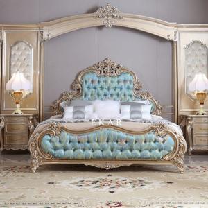 China Carved King Size Royal Luxury Design Wooden Bed 1 buyer wholesale