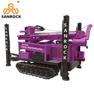 China Full Hydraulic Well Drilling Equipment Rotary Borehole 180m Deep Water Well Drilling Rig wholesale
