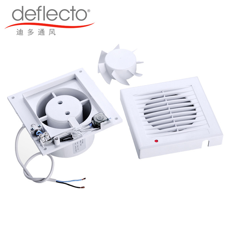 Deflecto Bathroom Ventilation Fan Louvered Roof 5 Inch 120mm Extractor Fan