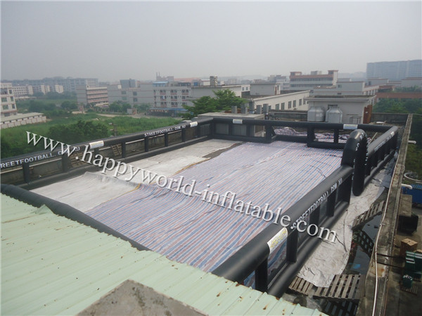 Black colour inflatable football arean , inflatable football field,inflatable