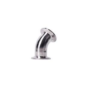 China Round 45 Degree Welding Elbow Bend Pipe Fitting for Sanitary Stainless Steel 304 346L wholesale