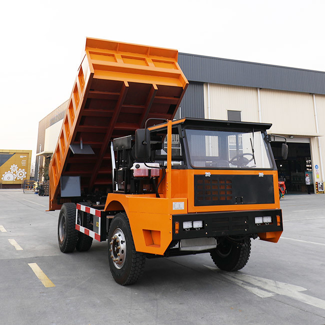 Orange 20 Tone Underground Mining Truck Transport Diesel Powered