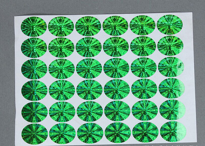 Rainbow Color Security Hologram Sticker , Custom Vinyl Decals Stickers