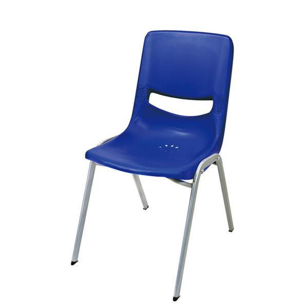 Hollow Back Stackable PP Plastic Training Room Chairs With Writing Pad