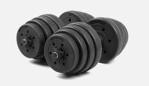 China 10kg 15kg 20kg 25kg 30kg 40kg Plastic Coated Cement Dumbbell for sales wholesale