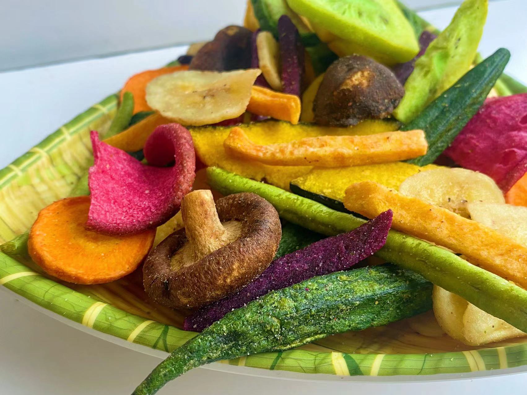 Vacuum Fried Dried Fruits Vegetables Mixed Healthy Organic Snacks