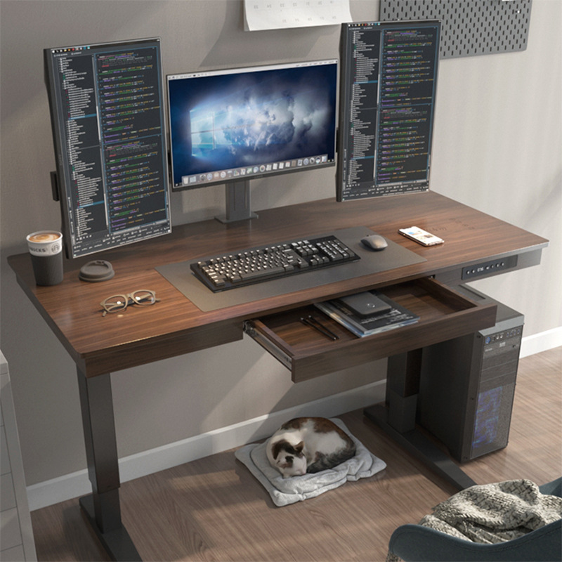 Unique Office Desk for Standing and Free Laptop Less Than 50db Noise Stainless Steel