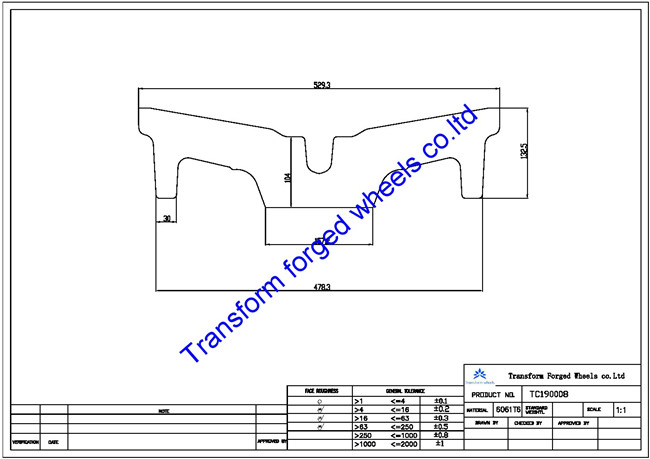 TC190008 19 inch forged center disk blanks