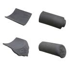 Architectural Temple Japanese Clay Roof Tiles Antique