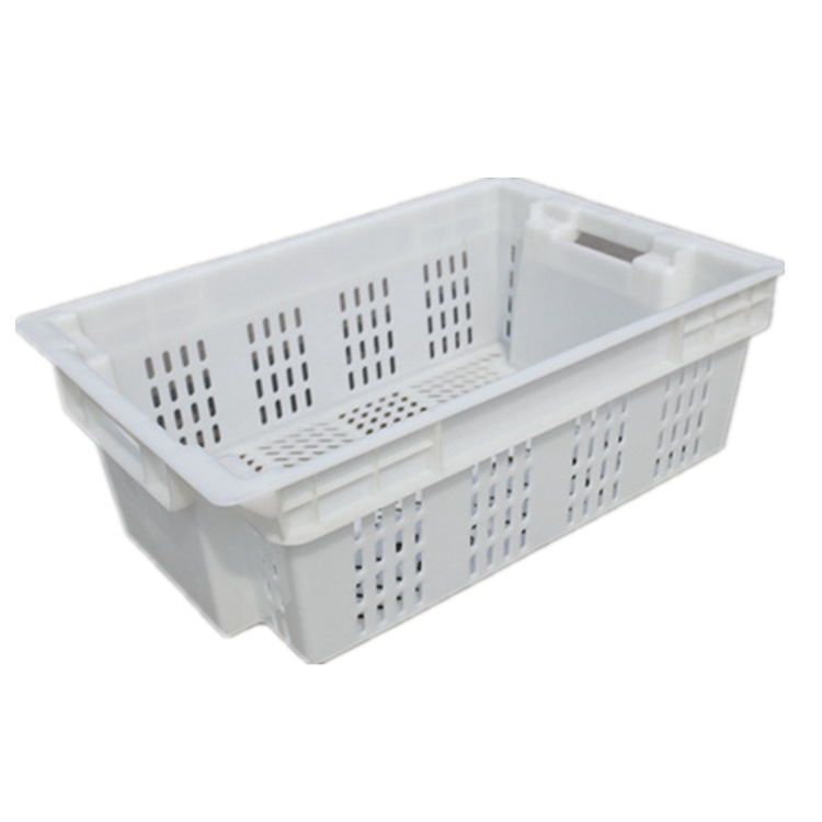 Cheap stacked and nested food grade meat plastic container box