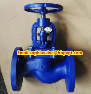China GG25 DIN flange end globe valve wholesale