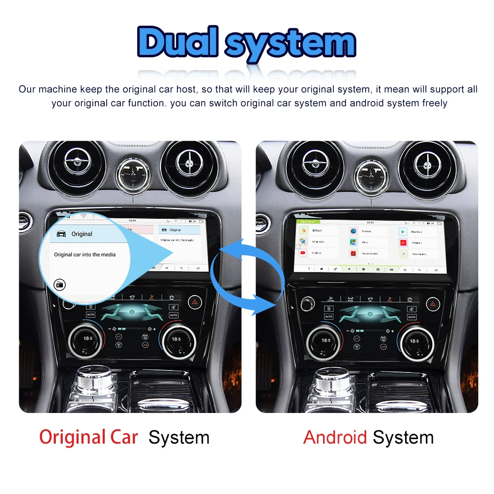 XJL XJ 351 Jaguar Stereo Upgrade 2009-2016 Android Car Radio 128G Multimedia Video Player