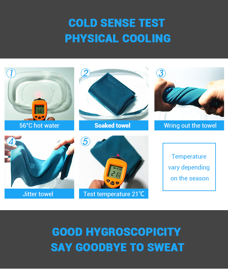 Multifunctional Promotional Gym Towels Anti UV Logo Printable Compact Fast Dry
