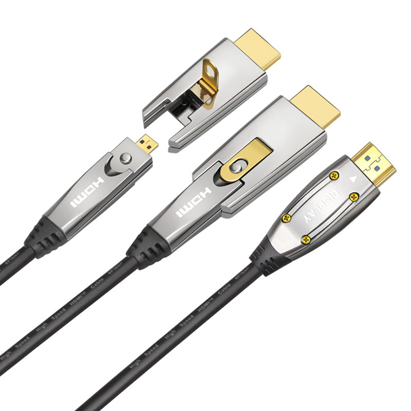 ODM Long Hdmi Cable 4K Fiber Optic Hybrid HDMI Detachable Cable