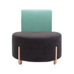 Contemporary Living room sofa Single Double color Card Seat Modern Sectional