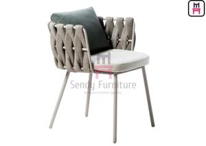 China Balcony Terrace Waterproof 0.45cbm Woven Rope Dining Chair wholesale