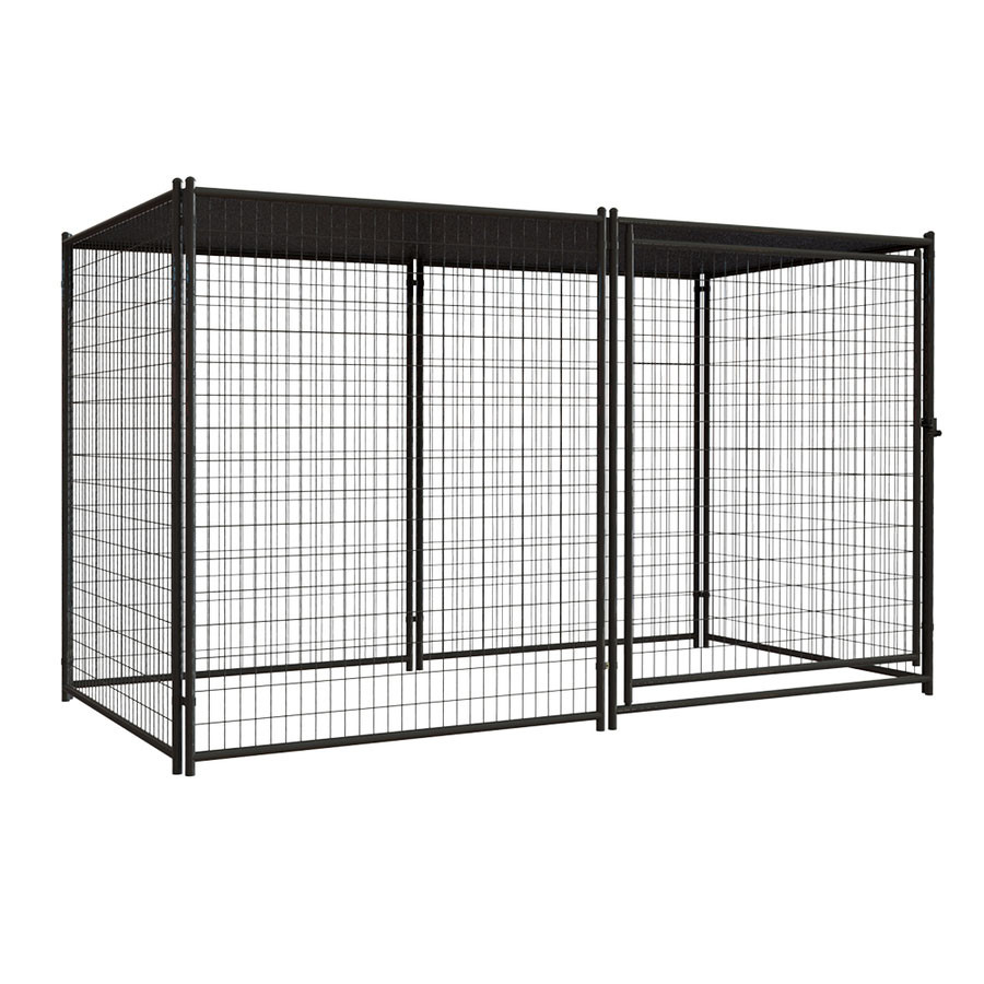 Attractive Large Heavy Duty Dog Run Outdoor Galvanised With 8cm Gap Vertical Bars