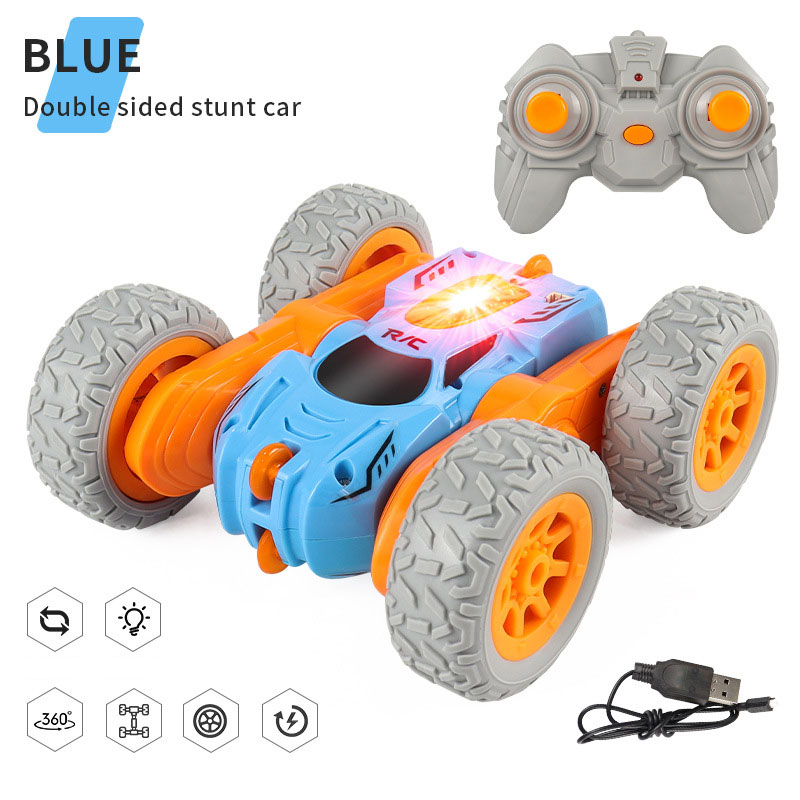 High Speed 4WD Electric RC Car 2.4GHz Stunt Race Double Sided 360 Rotation Off Road Toy