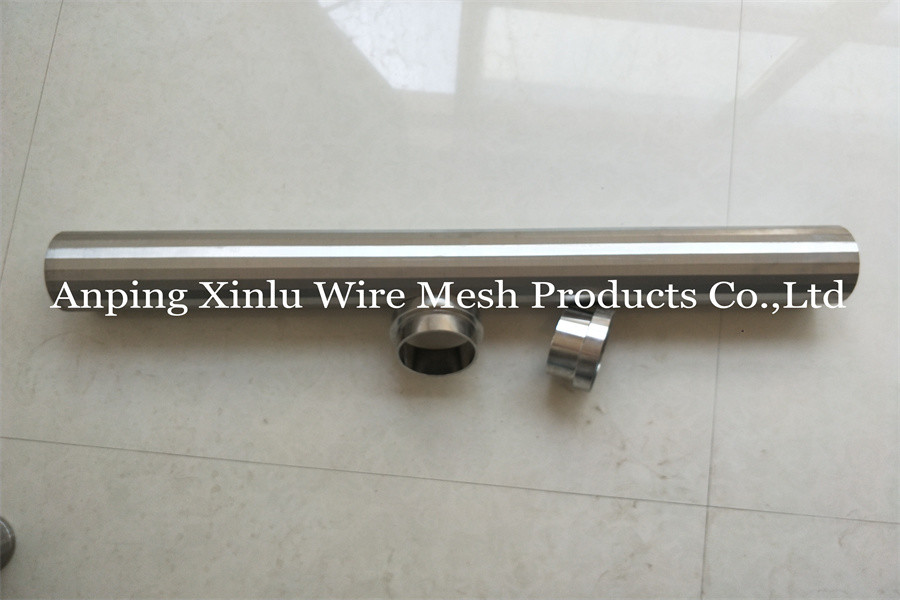 Thread Male And Female Wedge Wire Screen Pipe 304/316 Stainless Steel V Wire Filter with Flange