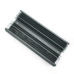 Aluminum Housing Heat Sink Extrusion Profiles Black Powder Coating