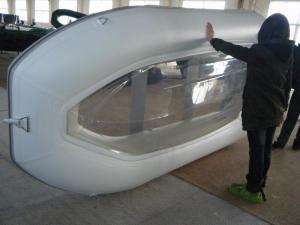 China Flame Resistant Transparent Inflatable Boat 5 Person Fishing Boat With Extra Seats wholesale