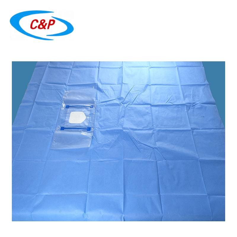 Nonwoven Ophthalmic Drape Sterile Medical Drapes Blue Ophthalmology Surgical Drape for Eye Procedures