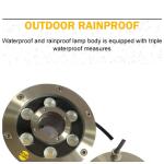 50000 Hours 145mm 12V 9W Underwater Fountain Lights