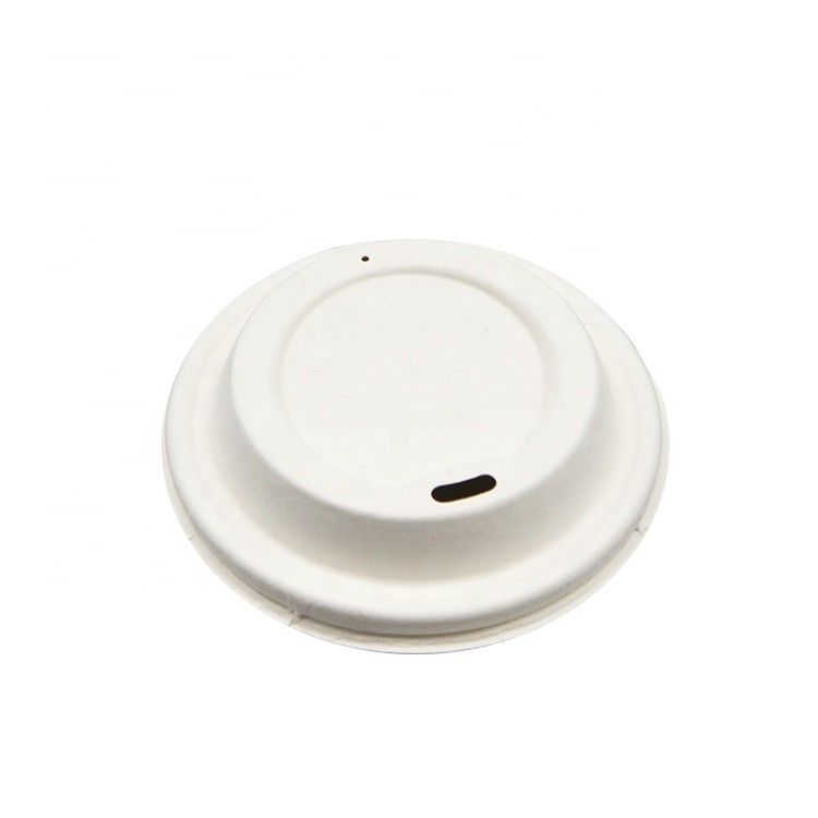 80mm Compostable Biodegradable Coffee Cup Lids SGS CE