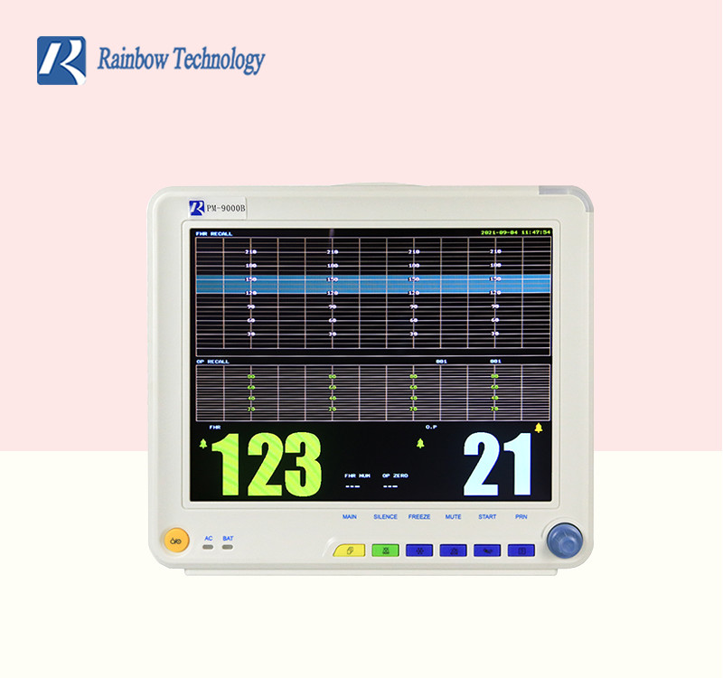 ISO Certificated Fetal Heart Rate Monitor Anti ESU 12.1 Inch Color TFT Dispaly