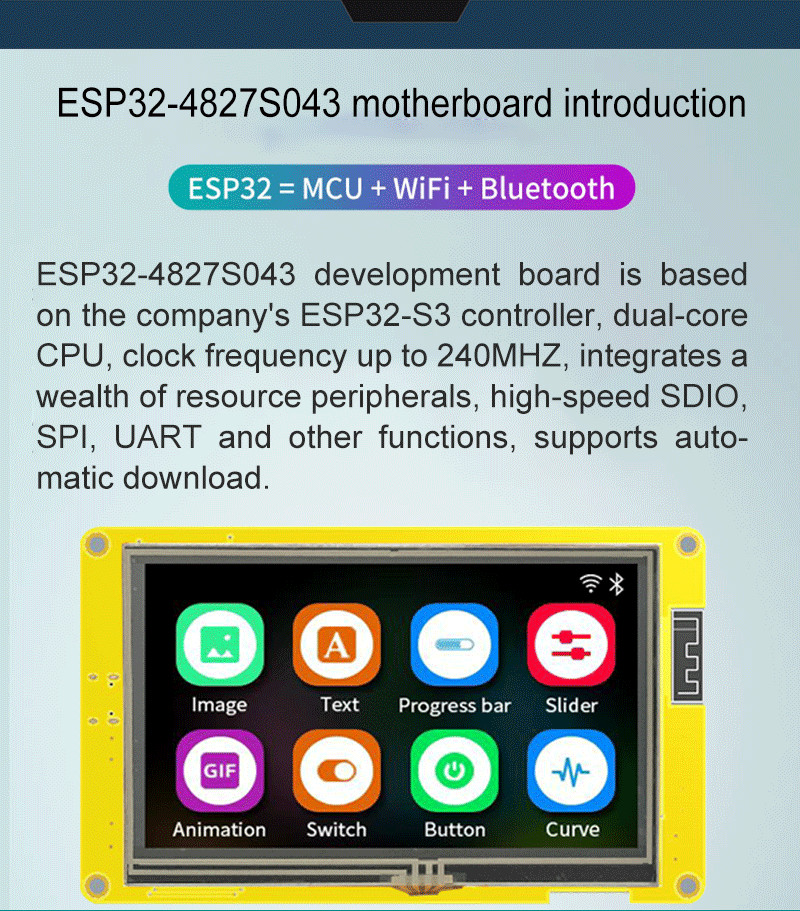 LCD Display Module 480*272(Pixel) Resolution Low Power Consumption 260mA 4.3 inches